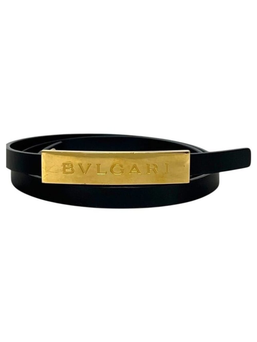Bvlgari Belt Waist 76 Leather Black